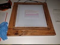 The DNAlluminati, a blue light trans-illuminator I custom built. This is used to visualise DNA without using UV, which can reduce cloning efficiency by damaging DNA