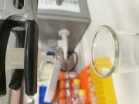 Washing a protein purification column.
