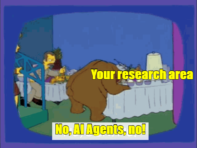Gif of Gentle Ben eating the catered food. From The Simpsons